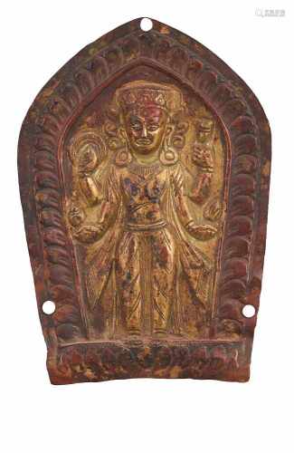 Kleines Relief eines Avalokiteshvara Padmapani