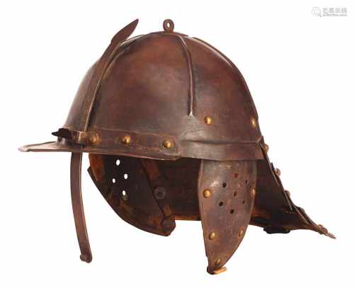 Helm aus der Zeit des Dreißigjährigen Krieges, sogenannte «Zischägge»