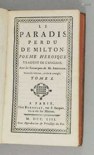 Milton, John. Le Paradies Perdu.