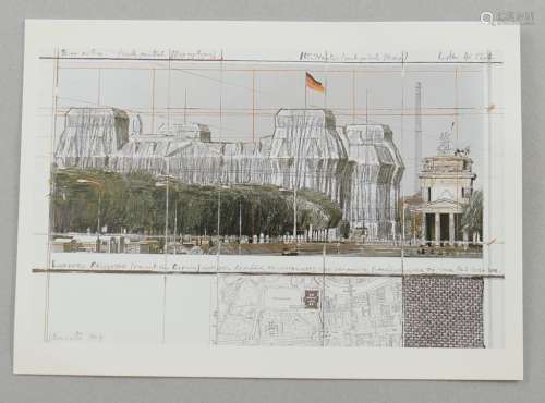 Postkarte Christo Wrapped Reichstag,