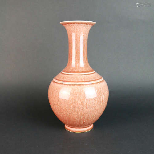 A Flambed Glazed Porcelain Tianqiuping