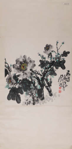 A Chinses Flower-and-plant Painting, Song Yugui Mark