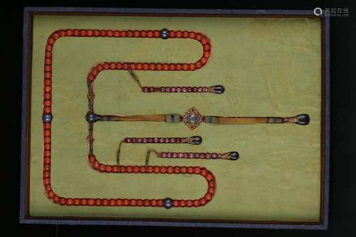 a string of nanhong court bead