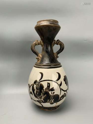 chinese cizhou kiln porcelain vase