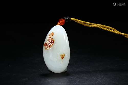 chinese hetian jade pendant,qing dynasty