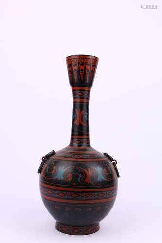 chinese lacquered vase,warring states period