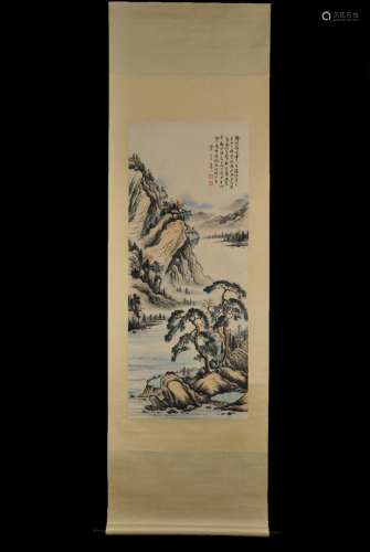 chinese painting of landscape by chen shaomei