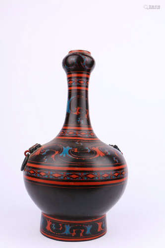 chinese lacquered vase,warring states period