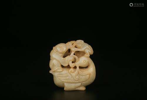 chinese old collection ancient jade ornament