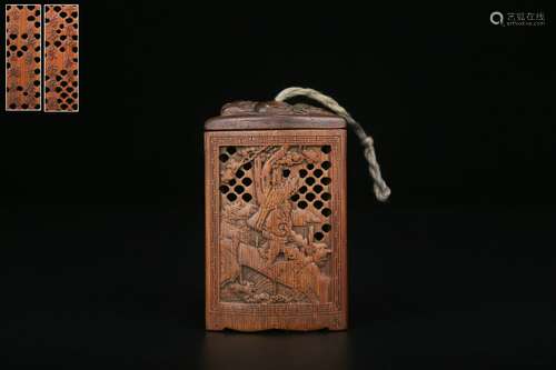 chinese old collection bamboo incense pendant