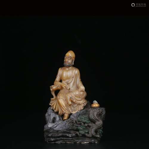 chinese soapstone arhat statue,qing dynasty