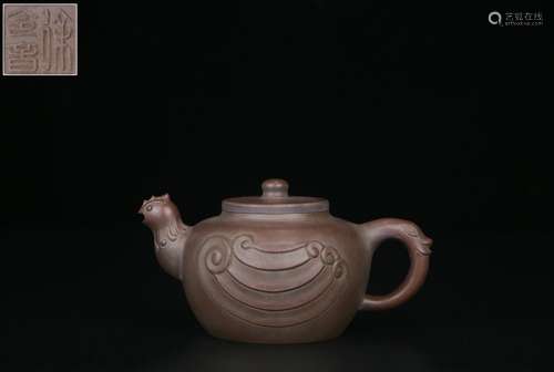 backflow:chinese zisha teapot by xu lingyin