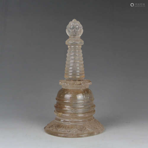 A Buddhist Crystal Dagoba