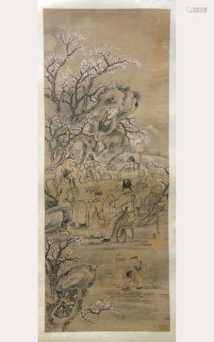 A Chinses Figure Painting, Unknown Mark