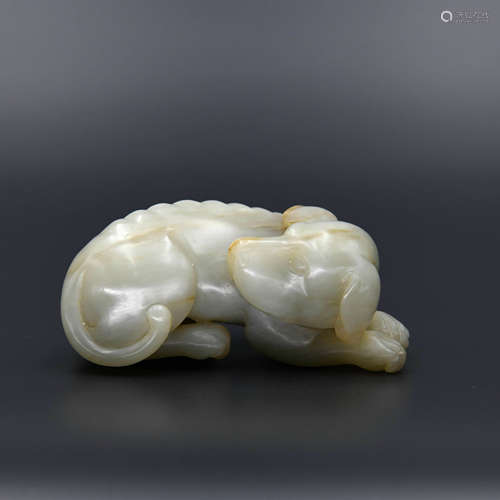 A Hetian Jade Dog Ornament