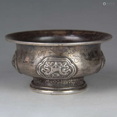 A Buddhist Silver Bowl