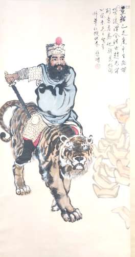 A Chinses Painting of Zhongkui, Xu Beihong Mark