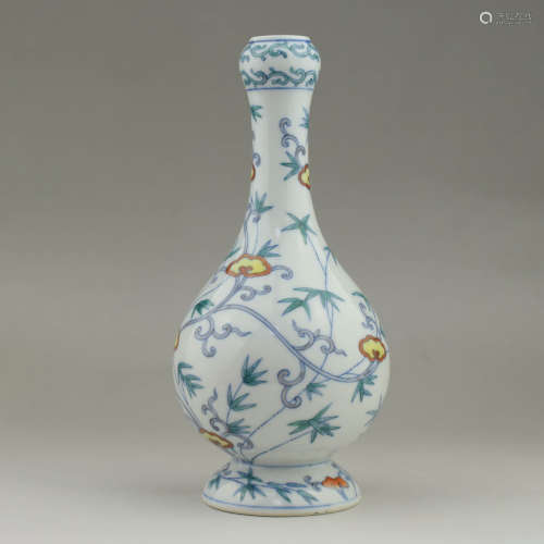 A Doucai Interlocking Lotus Porcelain Vase