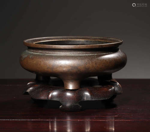 ZHENGDE MARK, CHINESE BRONZE CENSER