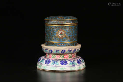 CHINESE CLOISONNIE CONTAINNER