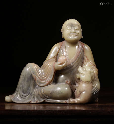 CHINESE SOAPSTONE BUDDHA