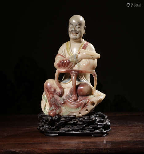 CHINESE SOAPSTONE BUDDHA