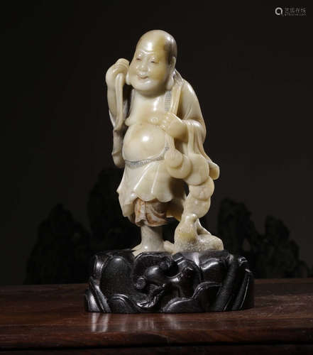 CHINESE SOAPSTONE BUDDHA