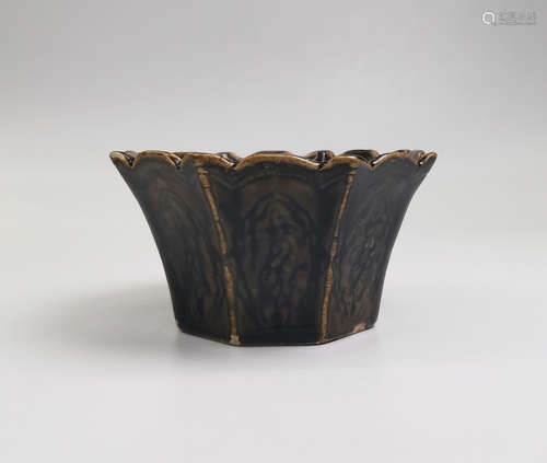 CHINESE BLACK GLAZED CUP