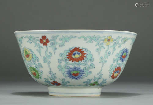 CHENGHUA MARK, CHINESE DOUCAI BOWL