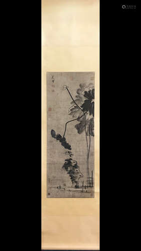 CHINESE INK COLORED PAINTING