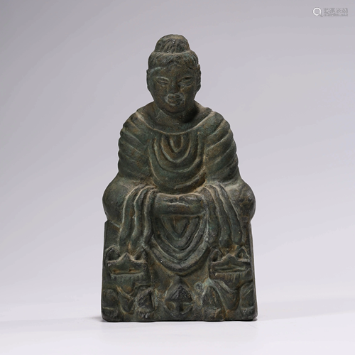 A BRONZE SIXTEEN KINGDOMS BUDDHA