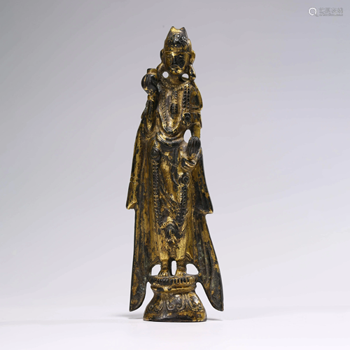 A GILT BRONZE AVALOKITESVARA