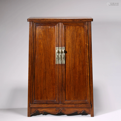 A HUANGHUALI DOUBLE DOORS CABINET