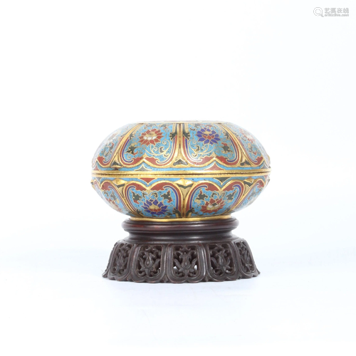 CLOISONNE ENAMELLED INTERLOCK B…