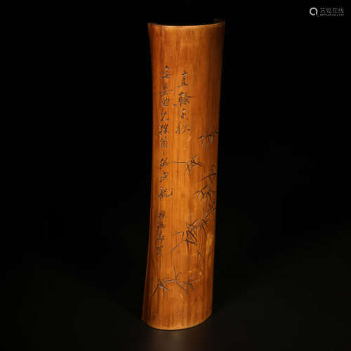 A Bamboo Pattern Carved Bamboo Bi Ge