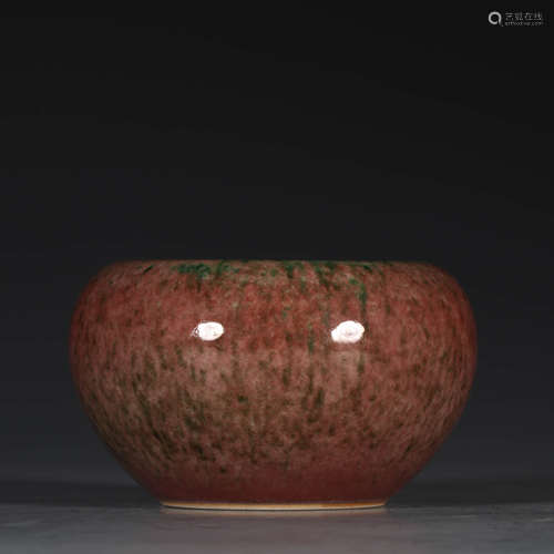 A Peachbloom-glazed Porcelain Water Pot