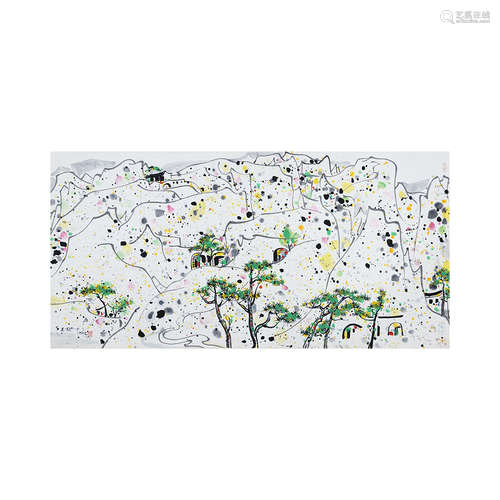 A Chinese Painting, Wu Guanzhong Mark