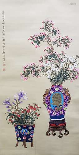 潘靜淑 - 花卉清供圖