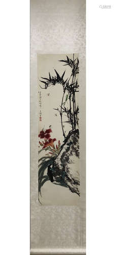 A Chinese Flower Painting, Wang Xuetao Mark