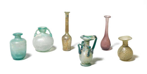 Six Roman glass vessels 6