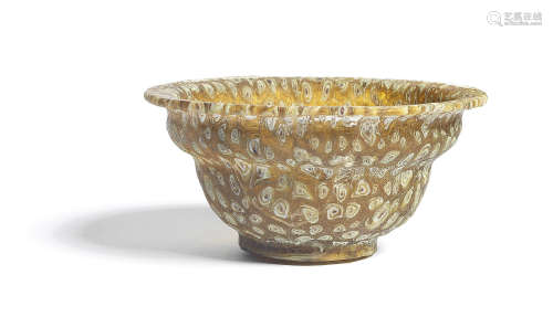 A Roman mosaic glass patella cup