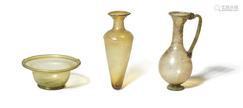 Three Roman glass vessels 3