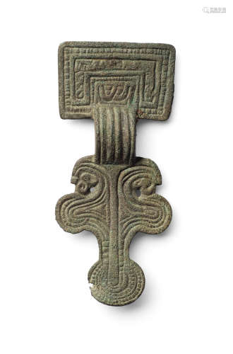 An Anglo-Saxon bronze square-headed brooch