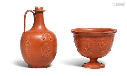 An Arretine Ware bowl and a Roman Red-Slip Ware jug 2