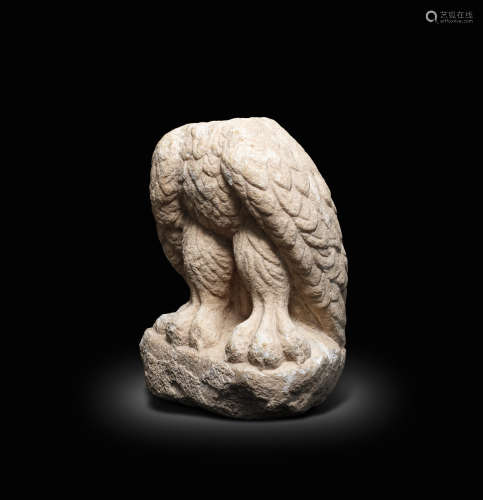 A Roman marble figure of an eagle