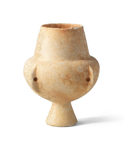 A Cycladic marble kandila