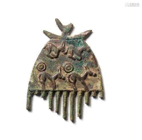 A Scythian bronze comb