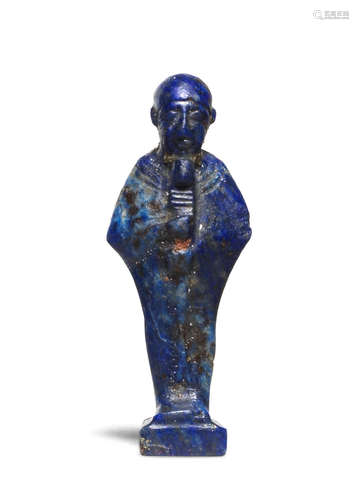 An Egyptian lapis lazuli amulet of Ptah