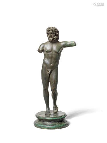 A Roman bronze figure of Jupiter