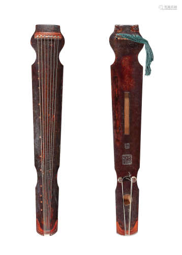 'Hanquan': A rare 'Ya'e-style' lacquered guqin Made by the Princley House of Hui; dated Kuisi year of the Jiajing reign, corresponding to 1533 and of the period (2) Made by the Princley House of Hui; dated Kuisi year of the Jiajing reign, corresponding to 1533 and of the period